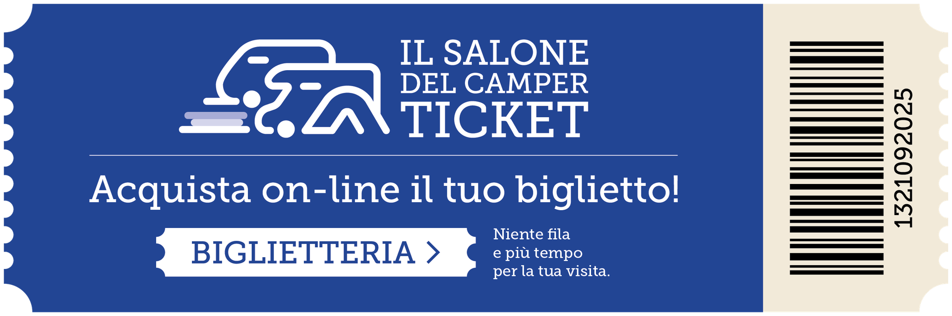 Acquista il biglietto del Salone del Camper